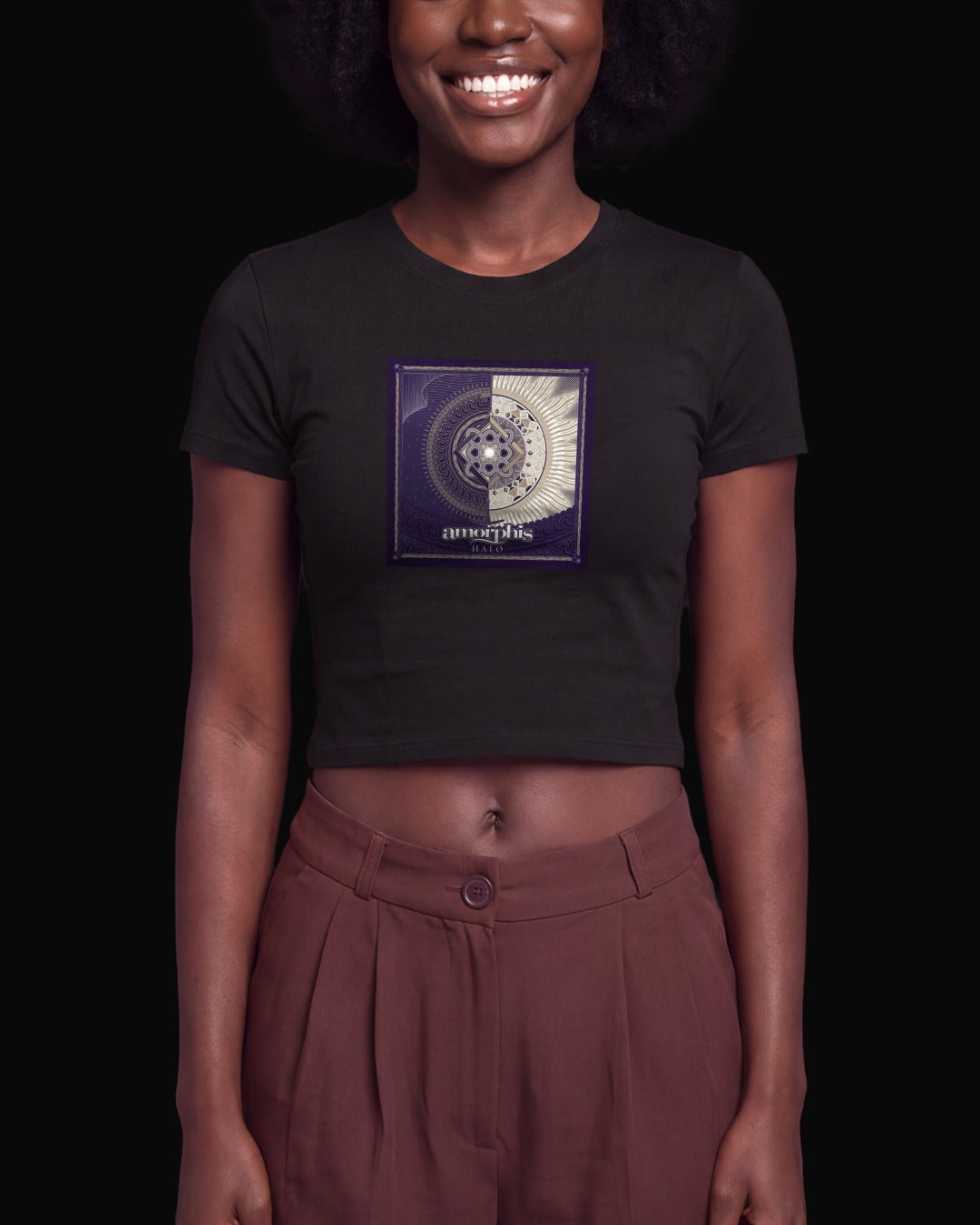 Amorphis HALO Siyah Baby Tee Tişört
