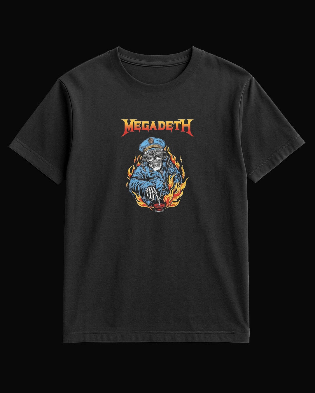 Megadeth PUSH THE BUTTON Siyah Tişört