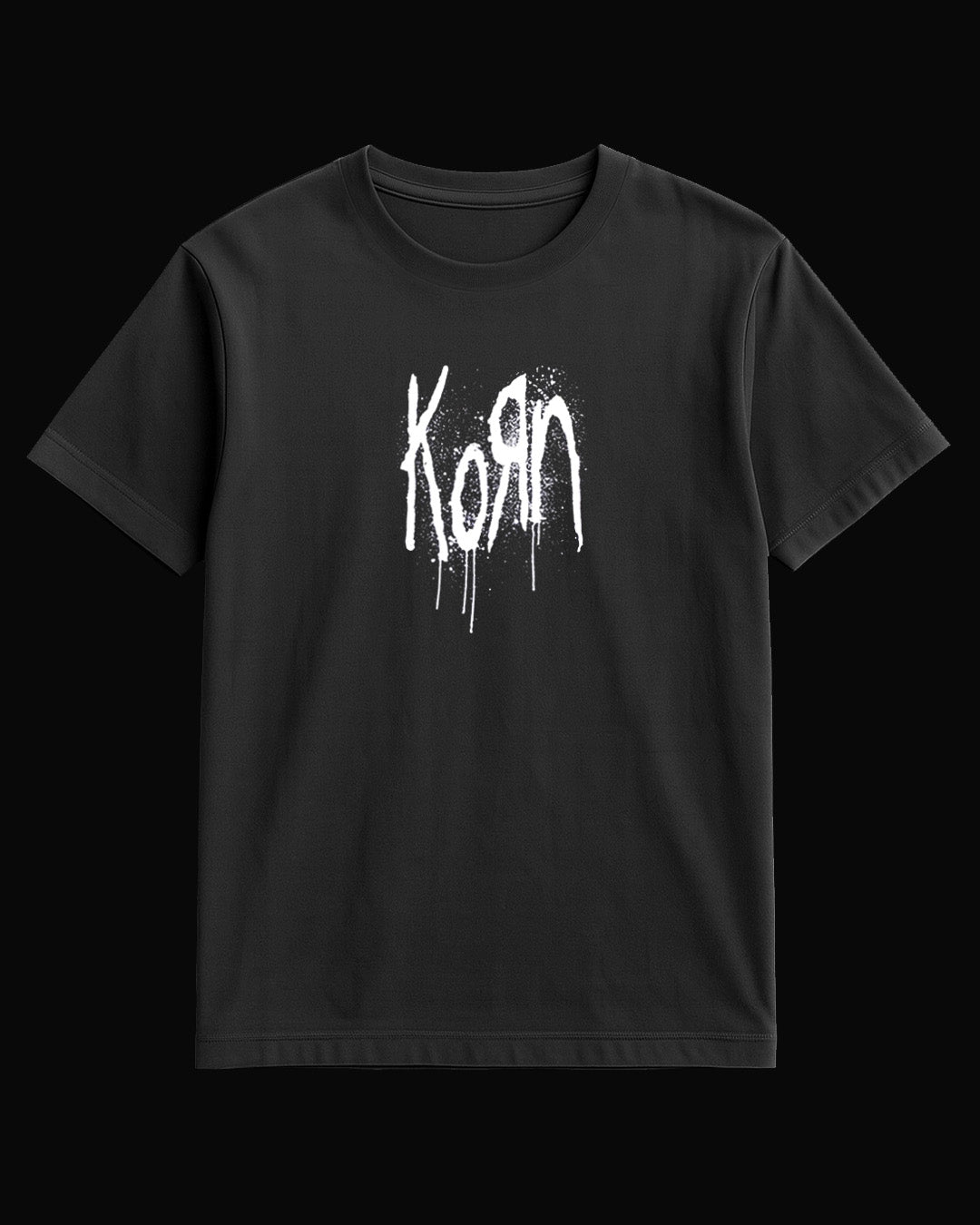 Korn Grup Logo Siyah Tişört V2