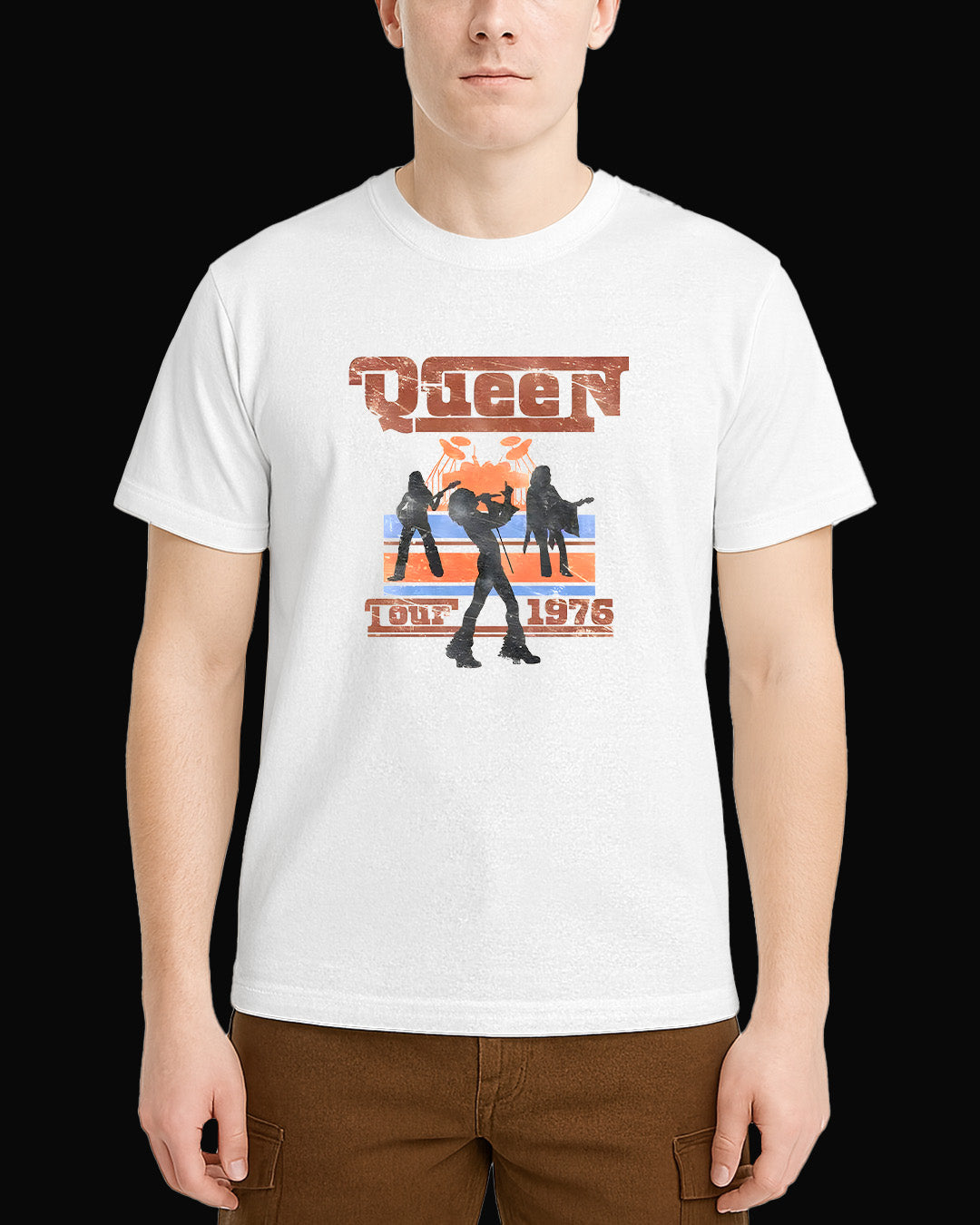 Queen Tour 1976 Beyaz Tişört