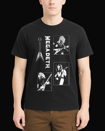 Megadeth Grup Üyeleri Siyah Kadın Tişört