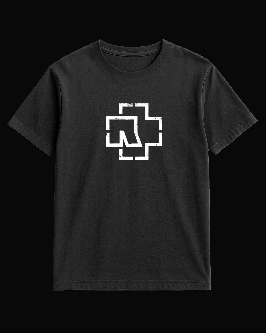 Rammstein R Logo Siyah Tişört V4