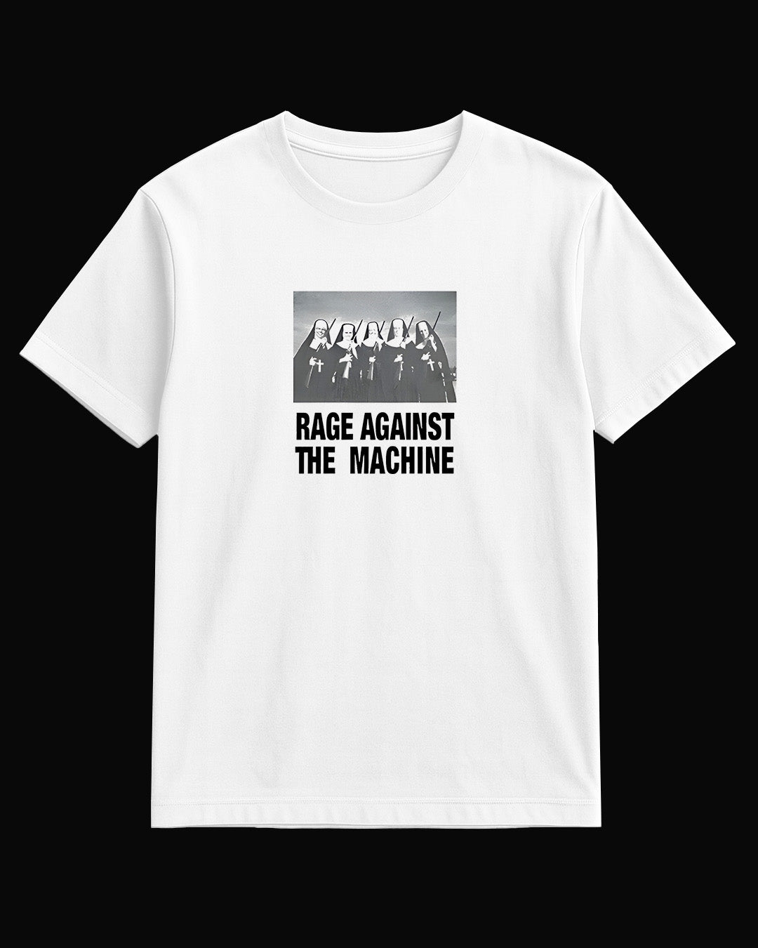 Rage Againts The Machine Nun Beyaz Tişört