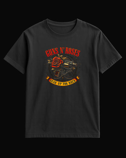 Guns N' Roses Dress for Rock!!! Siyah Tişört