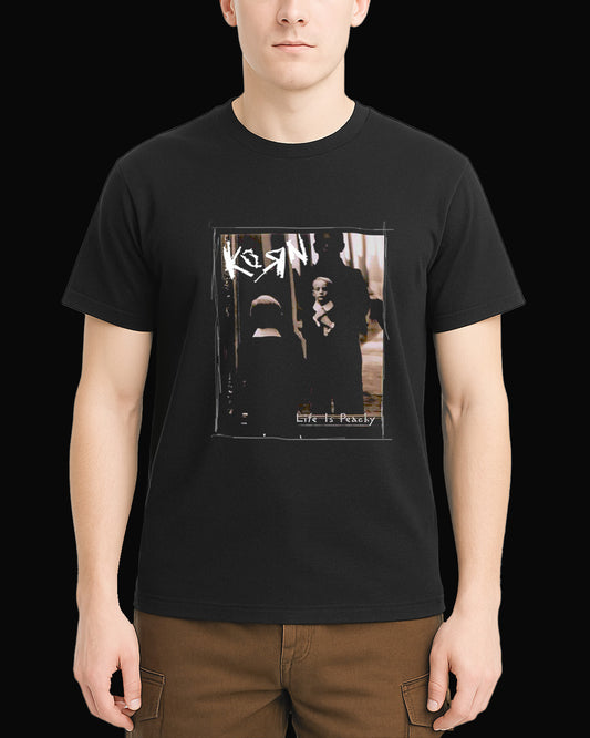 Korn Life Is Peachy Siyah Tişört