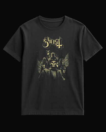 Ghost Pope and Vamp's Siyah Tişört