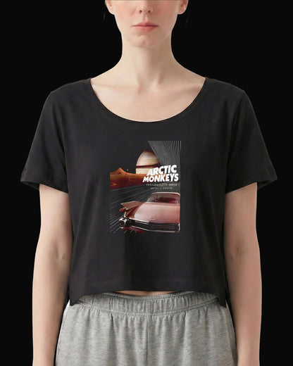 Arctic Monkeys Tranquility Base Siyah Kadın Tişört V2