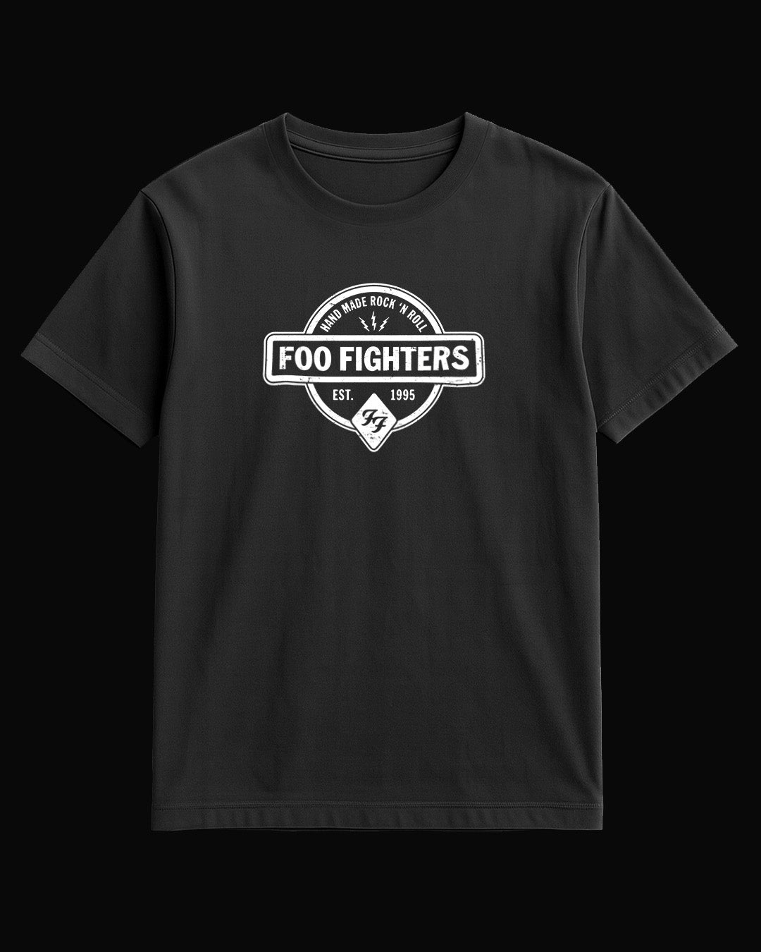 Foo Fighters Hand Made Rock'n Roll Siyah Tişört