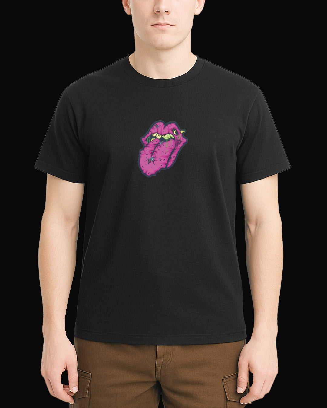 The Rolling Stones Stinky Tongue Siyah Tişört