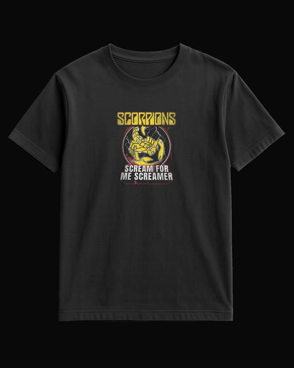 Scorpions Scream For Me Screamer Siyah Tişört