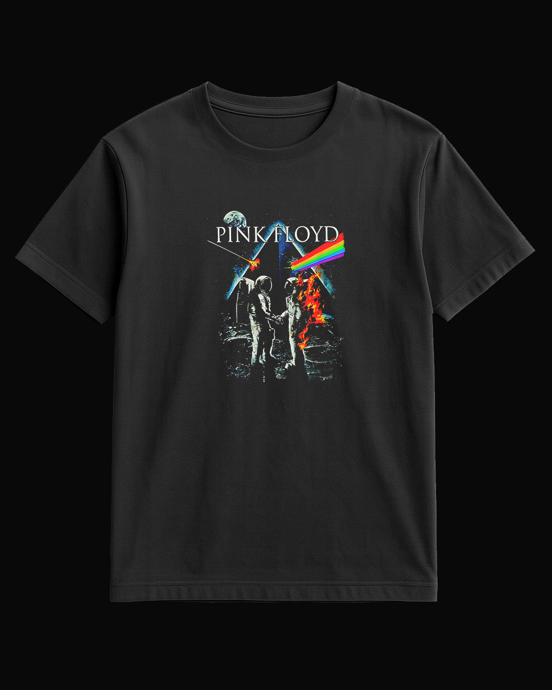 Pink Floyd Dark Side of the Moon Siyah Tişört V2