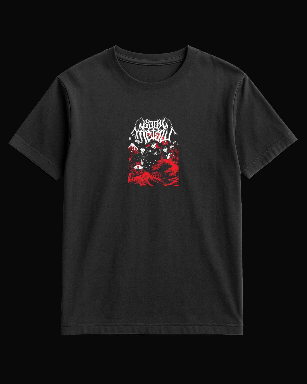 Babymetal Grup Logo Siyah Tişört V2