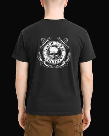 Black Label Society An Anchor Sırt Baskılı Siyah Tişört