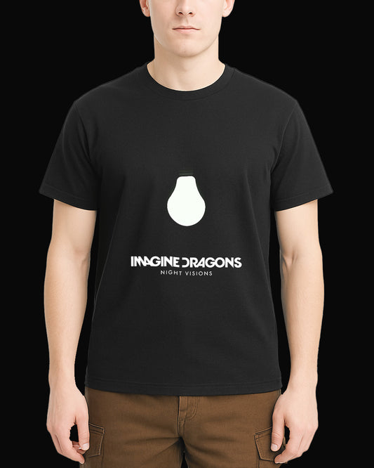 Imagine Dragons Night Visions Siyah Tişört V3