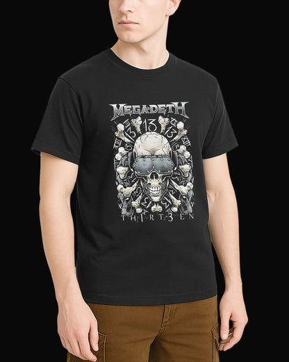 Megadeth Th1rt3en Siyah Tişört