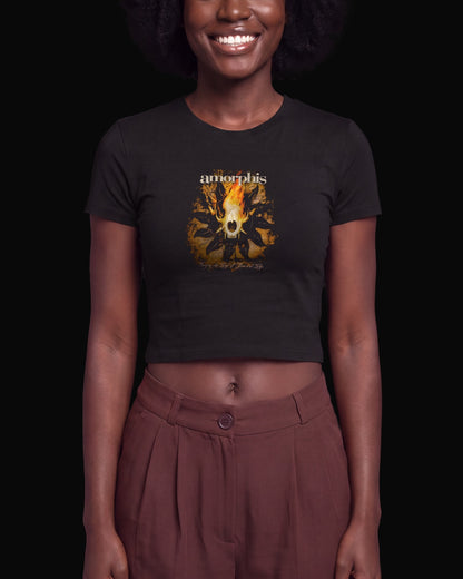 Amorphis Forging the Land of Thousand Lakes Siyah Baby Tee Tişört