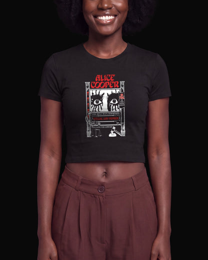 Alice Cooper Too Close For Comfort Siyah Baby Tee Tişört V2