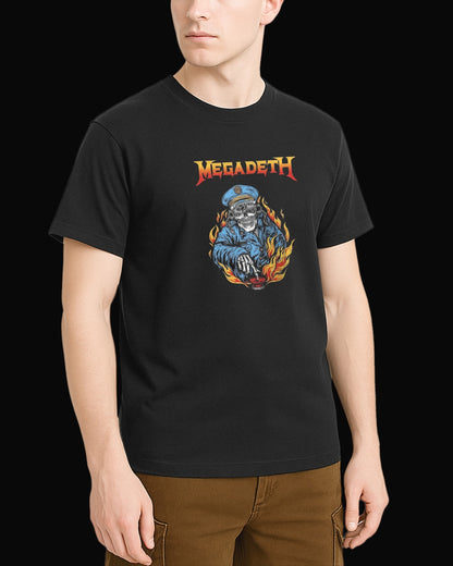 Megadeth PUSH THE BUTTON Siyah Tişört