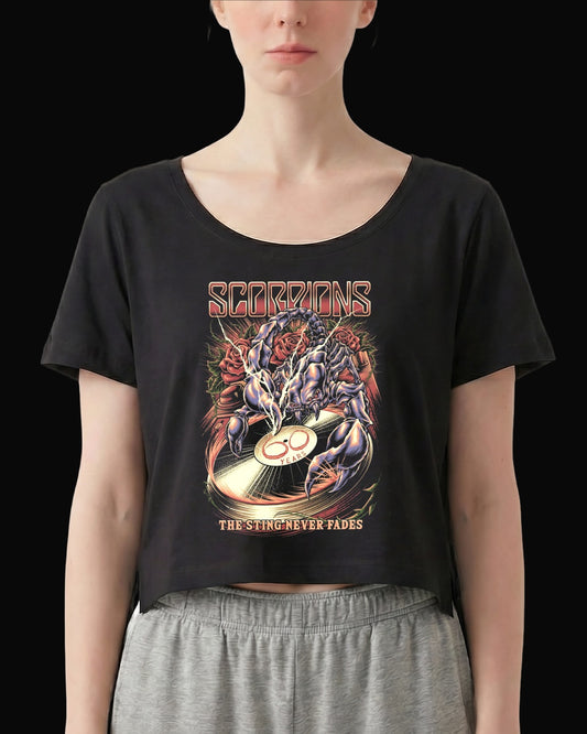 Scorpions The Sting Never Fades Siyah Kadın Tişört