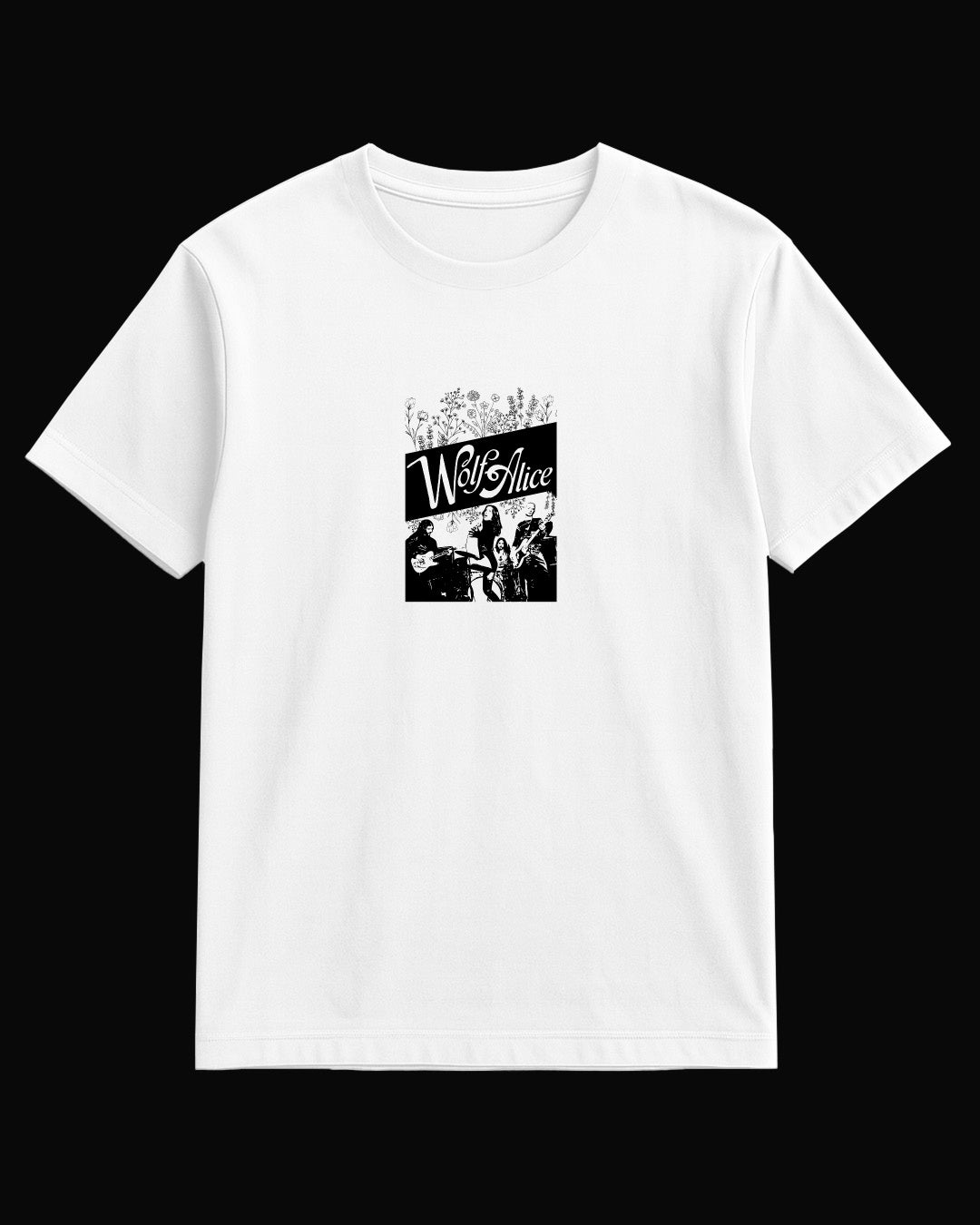 Wolf Alice Grup Logo Beyaz Tişört