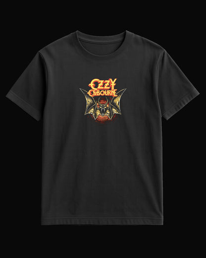Ozzy Osbourne The Bat-2  Siyah Tişört