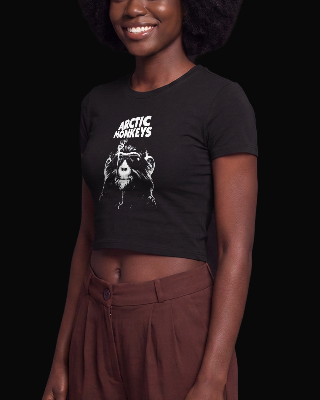Arctic Monkeys Maymun Siyah Baby Tee Tişört