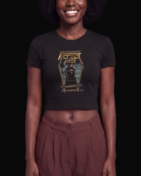 Accept The Undertaker Siyah Baby Tee Tişört