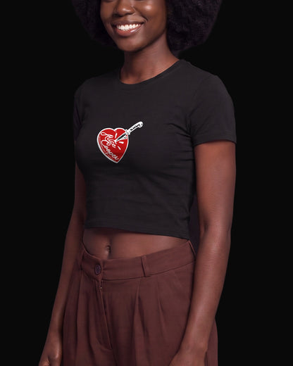 Alice Cooper Knife To The Heart Siyah Baby Tee Tişört