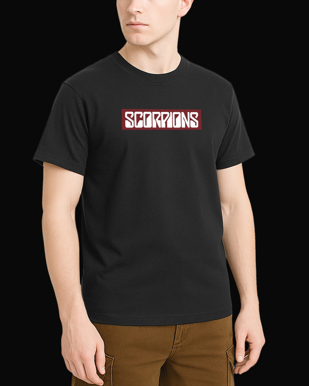 Scorpions Grup Logo-2 Siyah Tişört
