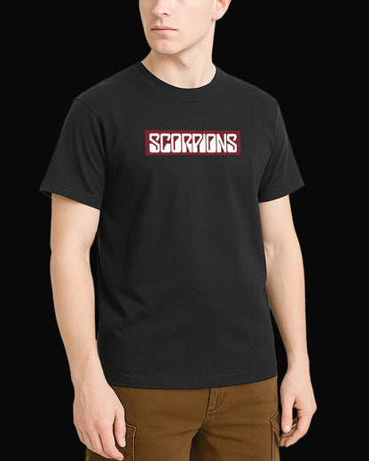Scorpions Grup Logo-2 Siyah Tişört
