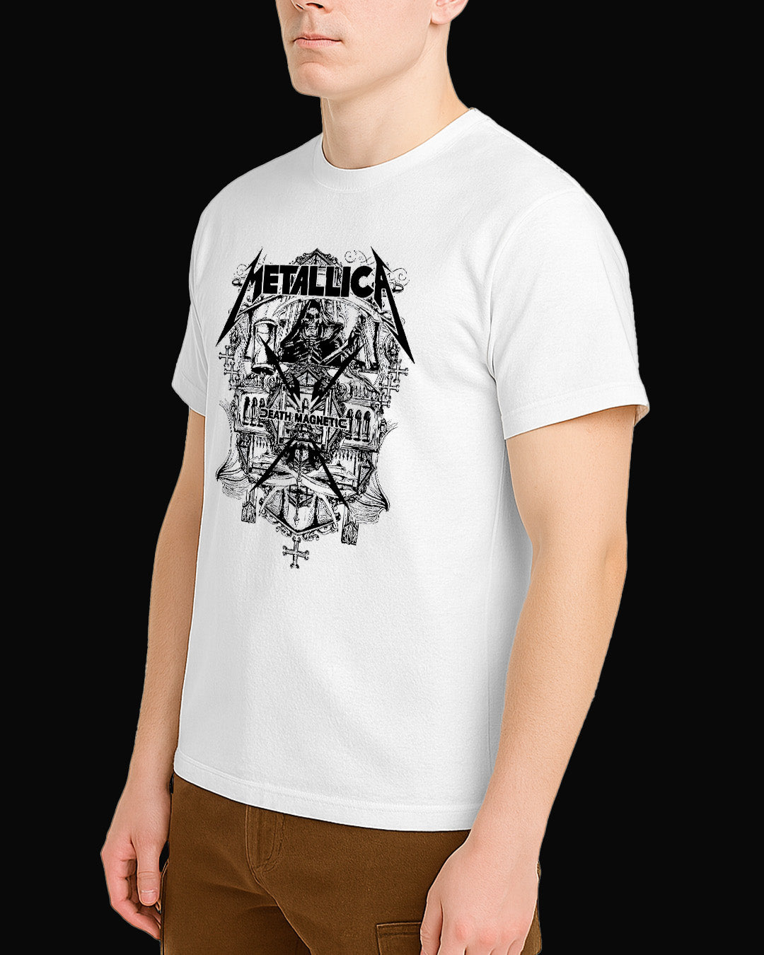 Metallica Death Magnetic Beyaz Tişört