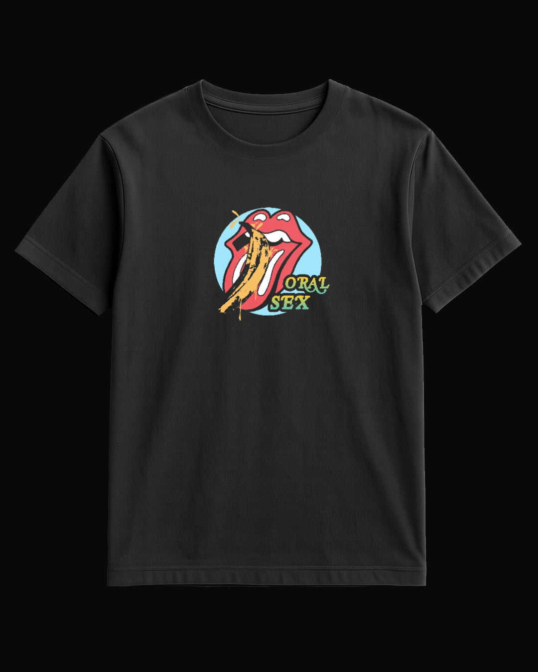 The Rolling Stones Oral Pleasure Black T-Shirt