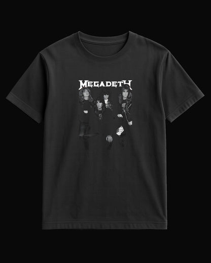 Megadeth Grup Logo Siyah Tişört