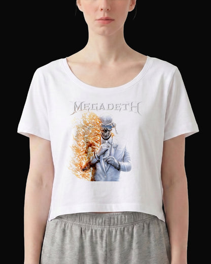Megadeth 2026 ALBUM Beyaz Kadın Tişört