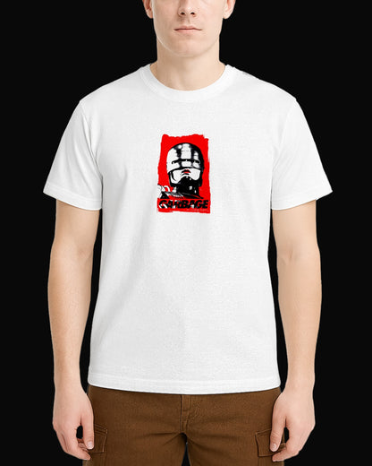 Garbage RoboCop Beyaz Tişört