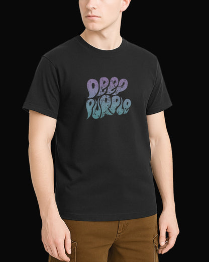 Deep Purple Grup Logo Siyah Tişört