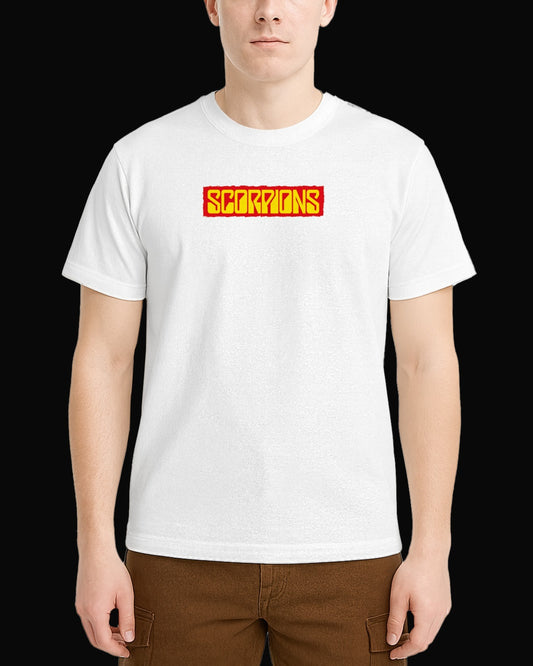 Scorpions Grup Logo-2 Beyaz Tişört