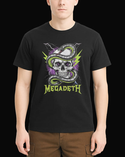 Megadeth VENOMOUS SNAKE Siyah Tişört