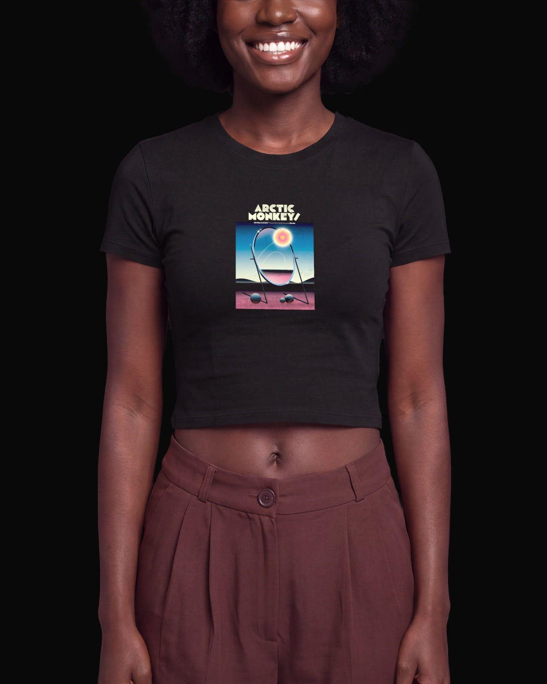 Arctic Monkeys Mirrored Sun Siyah Baby Tee Tişört