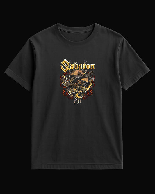 Sabaton carolus Siyah Tişört