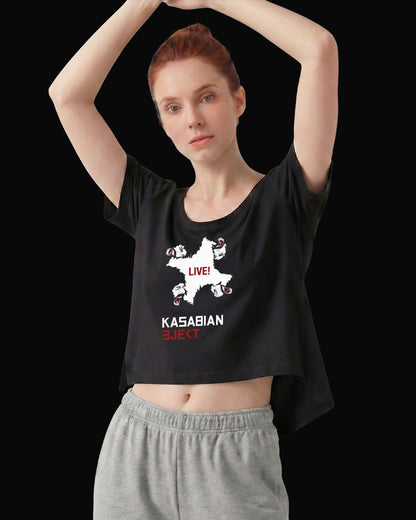 Kasabian EJEKT! Siyah Kadın Tişört