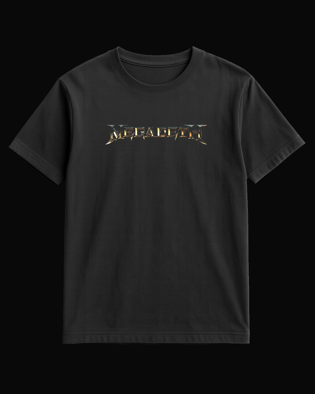 Megadeth Grup Logo Siyah Kadın Tişört