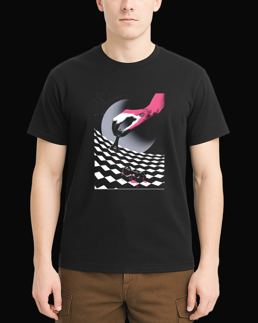 Deftones Flamingo Chess Siyah Tişört