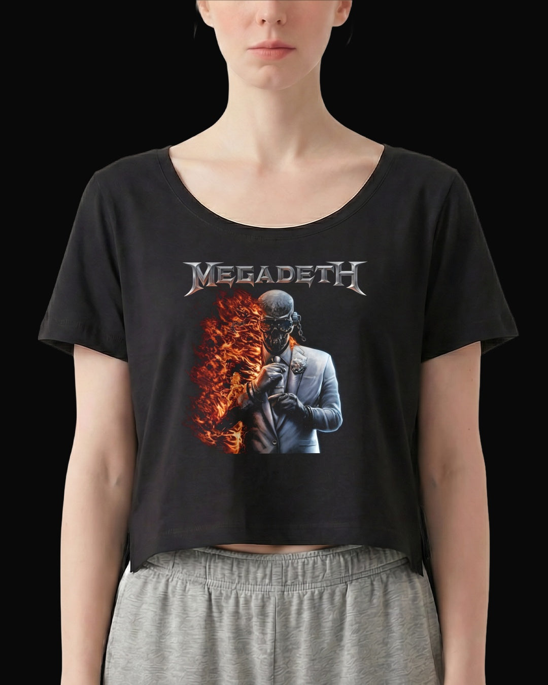Megadeth 2026 ALBUM Siyah Kadın Tişört