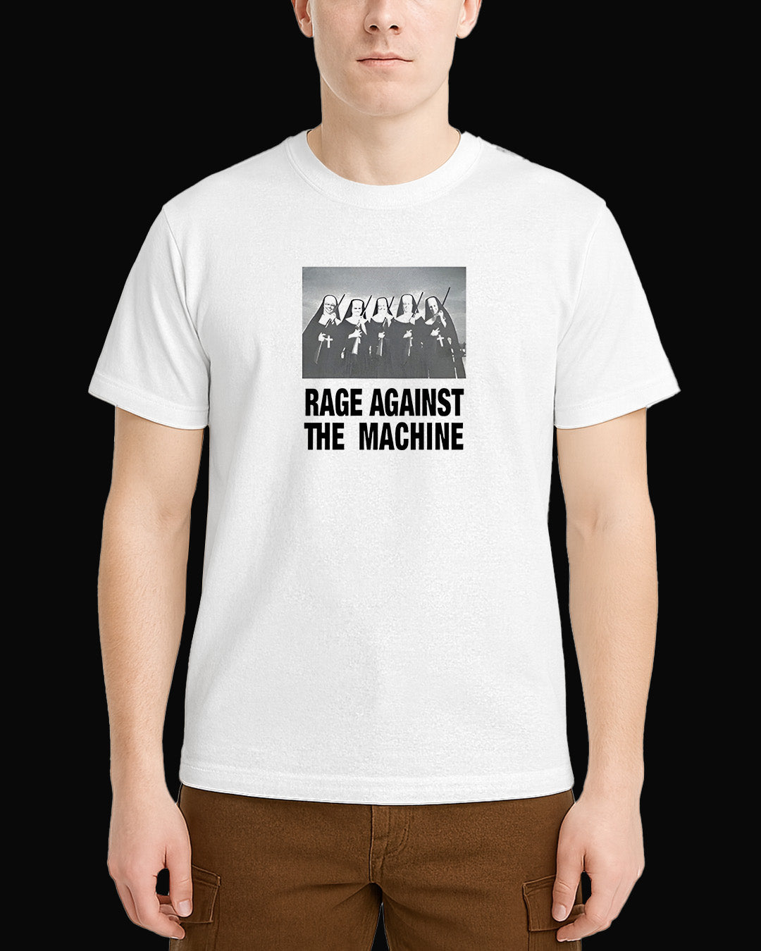 Rage Againts The Machine Nun Beyaz Tişört