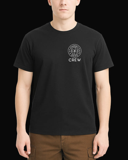 Deep Purple Johnny's Band Crew Sırt Baskılı Siyah Tişört