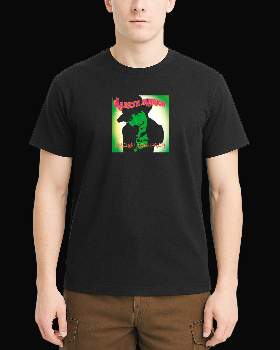 Marilyn Manson Smells Like Children Siyah Tişört