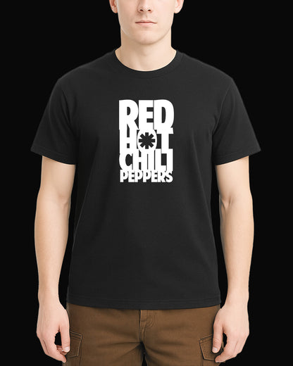 Red Hot Chili Peppers White Siyah Tişört