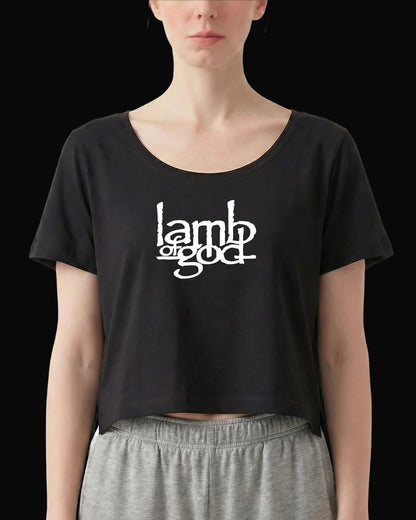 Lamb Of God Grup Logo Siyah Kadın Tişört