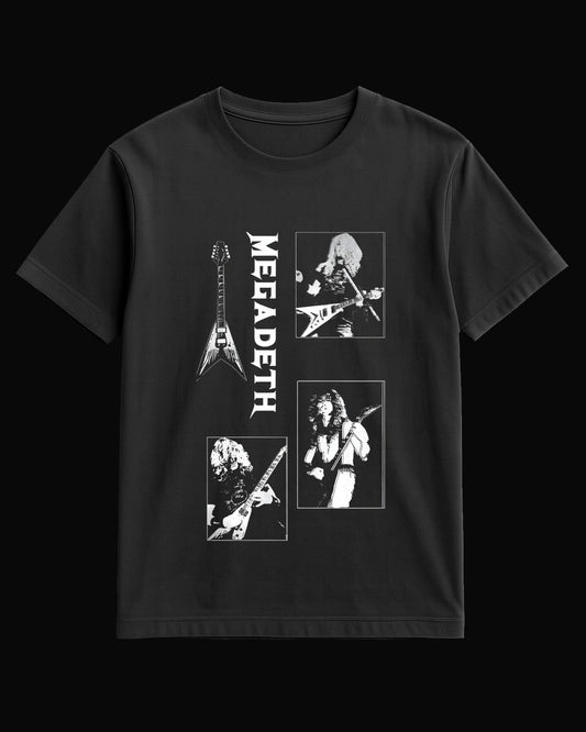 Megadeth Grup Üyeleri Siyah Kadın Tişört